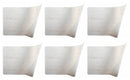 Set 6 Tovagliette Double Face 45x30x0,5 cm  in Plastica VdE Tivoli 1996 Wood Bianco