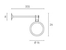 Lampada da Parete da Esterno a LED 6W+6W 4000K Sovil Grigio