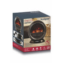 Termoventilatore Caldobagno Effetto Camino 1500W Kooper Ovetto Nero