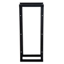 Portalegna Legnaia in Ferro 40x25x100 cm da Interno Max 100Kg  Nero