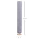 Lampada da Terra a Stelo Piantana per Salotto con Paralume di Stoffa 15x15x120 cm 