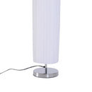 Lampada da Terra 160 cm con Interruttore a Pedale in Acciaio Inox Bianco 