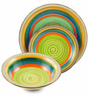 Servizio Piatti 9 Pezzi in Stoneware Soriani Mambo Multicolor