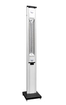 Stufa Elettrica ad infrarossi da Esterno 50x25x200 cm in Fibra di Carbonio con Luce Led Skyline Bianco Latte