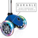 Monopattino a 3 Ruote a LED 3 Altezze Max 50Kg Globber PRIMO Fantasy Lights Up Stelle Azzurro