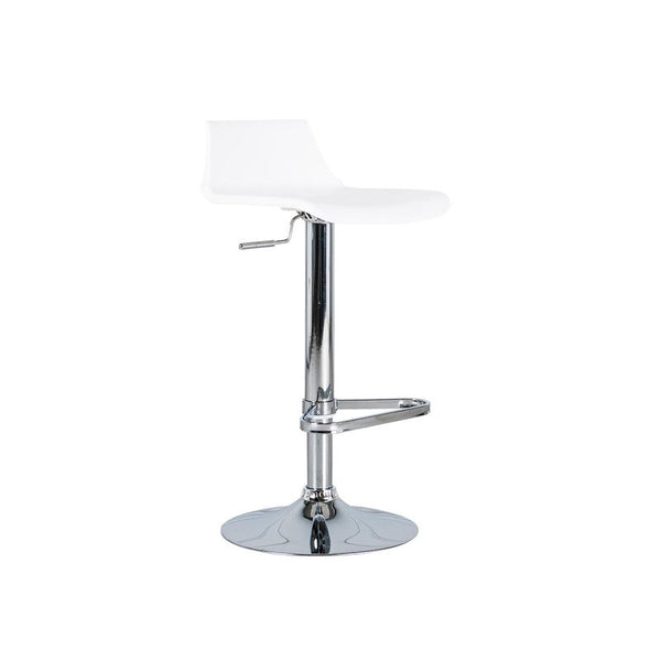 sconto Sgabello Bar 39x41xH72/94 cm in Polipropilene Fred Bianco