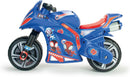 Moto Cavalcabile per Bambini 4-7 anni a Spinta Marvel Spidey 99x39x61 cm fino a 50 kg con Maniglia di Trasporto Blu 