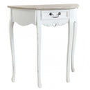 Tavolo Cuore 79x31x79 h cm in Legno di paulownia Bianco