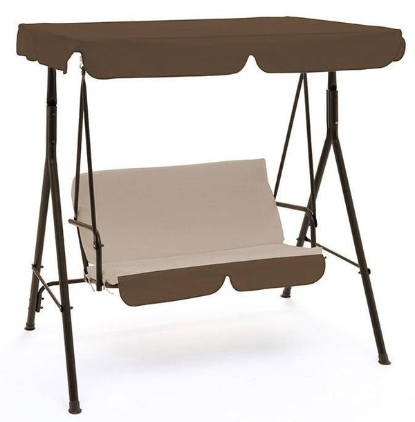 prezzo Dondolo 2 Posti da Giardino 151x110x154 cm in Acciaio