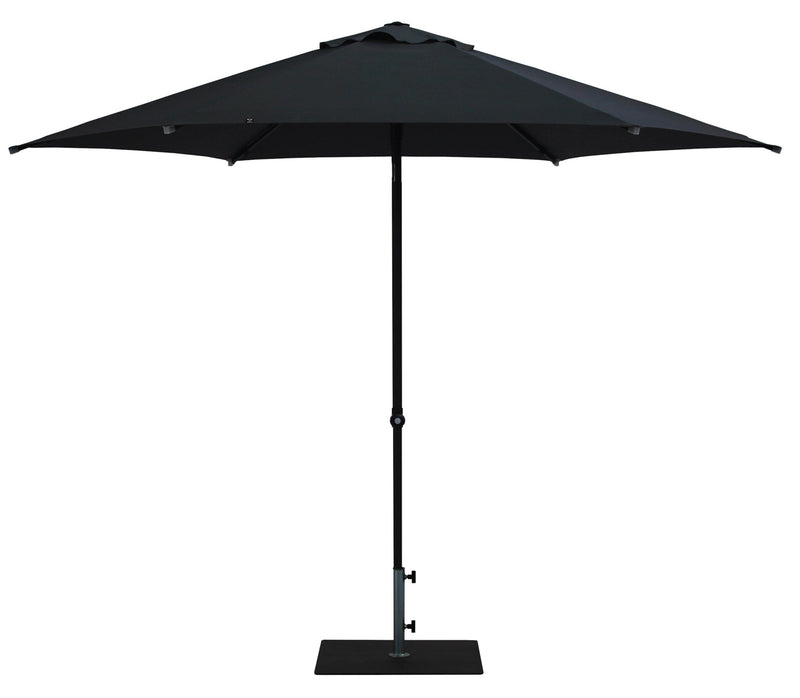 Ombrellone da Giardino Ø3 m Palo Ø38 mm in Alluminio Tessuto Poliestere Trend Antracite