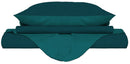 Copripiumino con Sacco e Federe Doubleface Verde Petrolio\/Verde Bottiglia