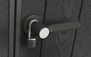 Casetta Box da Giardino Keter Signature Venetian Pent 7x9 in Resina Effetto Legno Marrone e Antracite      