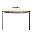Gazebo Da Giardino 3x3 m Struttura Metallo Telo Antipioggia Waterprof Bianco