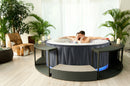 Mobiletto SPA con Ante per Vasca Idromassaggio Rotonde 60x30x57 cm Grigio