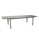 Tavolo Allungabile da Giardino 200/300,5x104xh76 cm in Alluminio Riverside Tortora