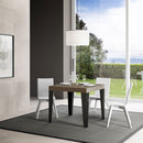  Tavolo Allungabile 90-246x90x77 cm Flame Tortora Telaio Antracite