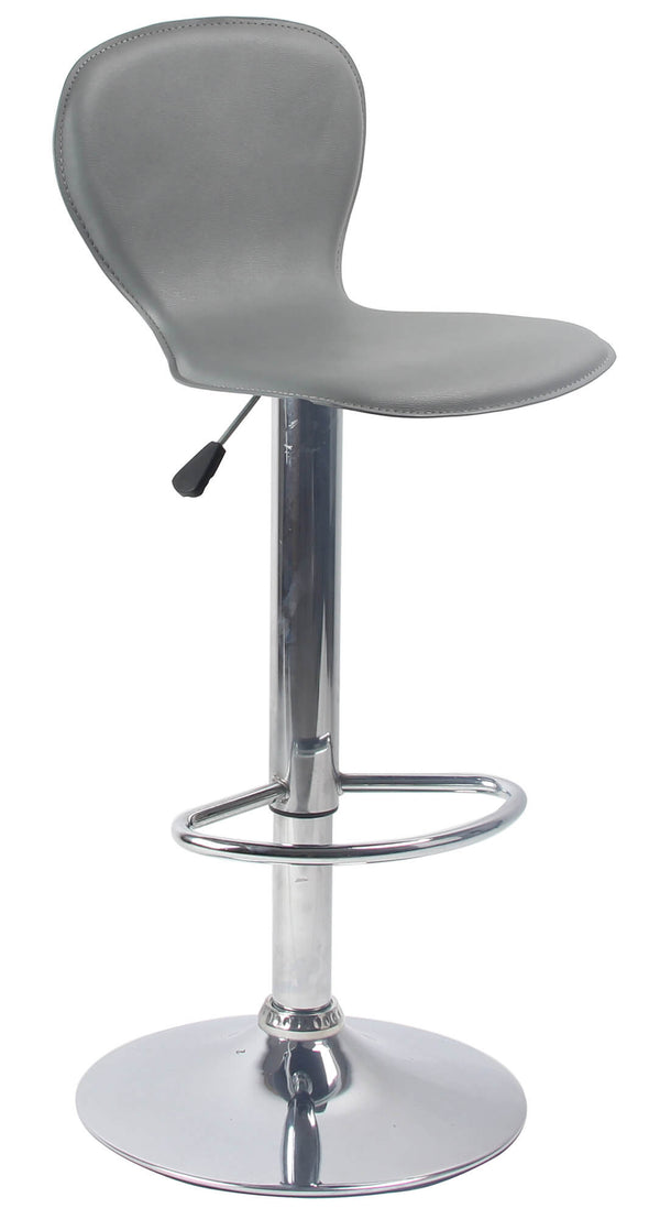 Sgabello con Alzata a Gas e Seduta Girevole in Similpelle Motti Orlando Grigio acquista