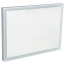 Specchio con Lampada Led e Antiappannamento in Alluminio Cromato Argento 80x60 cm 