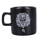 Tazzina Caffè Zodiaco "leone" Ø6x6,5 cm in Bone China VdE Tivoli 1996 Nero