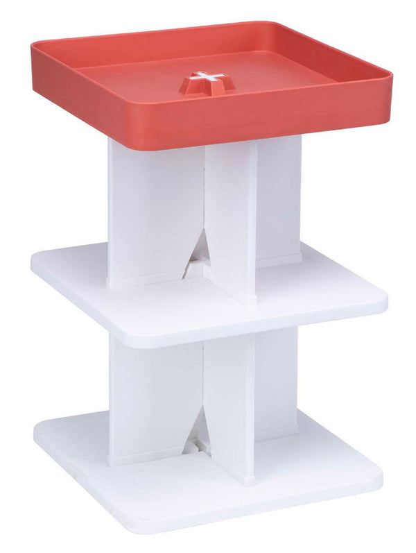 online Tavolino Moderno 40x40x60,5 cm in Polipropilene Rigido Rosso