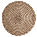 Set 4 Tovagliette Ø38x0,3 cm  in Lino e Poliestere VdE Tivoli 1996 Shades of chocolate