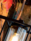 Applique in Basso da Esterno E27 in Alluminio Sovil Nero