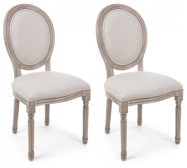 online Set 2 Sedie 48x46x96h cm Mathilde Naturale