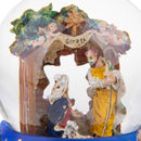 Natività con Sfera in Vetro musica e movimento 16,5 cm in Resina