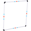 Set Addestramento Cani da Esterno Bianco Arancione Blu Ø60x300 cm 