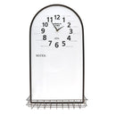 Orologio in metallo con mensola e lavagna cm 38x71x2/14