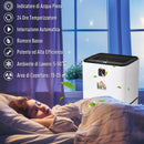 Deumidificatore 2L Massimo 25m2 Capacità 11,2L/24h 178W  Bianco