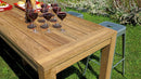 Tavolo Bancone Bar da Giardino 250x75 cm in Legno Teak Riciclato Vorghini Java