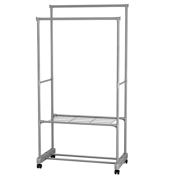 online Stender Appendiabiti Doppio 77x39x157 cm in Metallo Wild Grigio