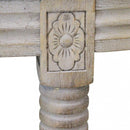 Panca Margi in Tessuto 125x45x48 h cm in Legno Beige