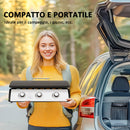 Piastra a Gas con 3 Bruciatori Potenza 7,5kW con Coperchio in Acciaio Smaltato Nero  