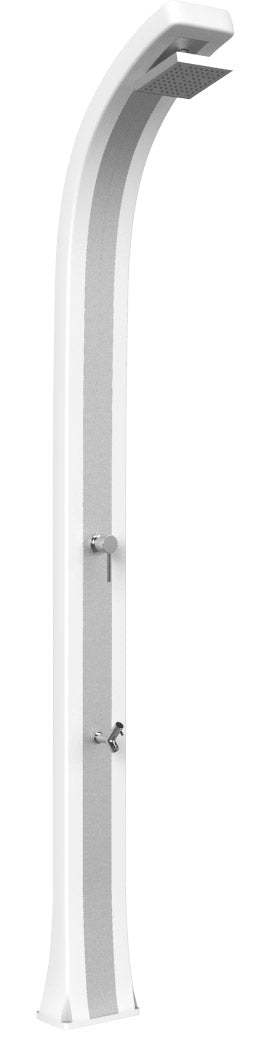 acquista Doccia da Giardino Miscelatore e Lavapiedi Arkema Spring Plus Fascia Inox Bianco