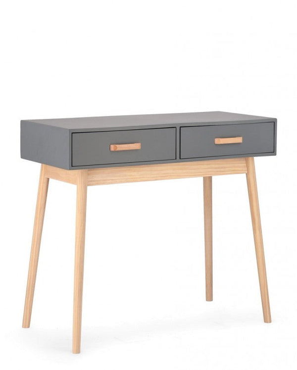 online Consolle 2 Cassetti 90x40x79 cm Ordinary in Legno Grigio
