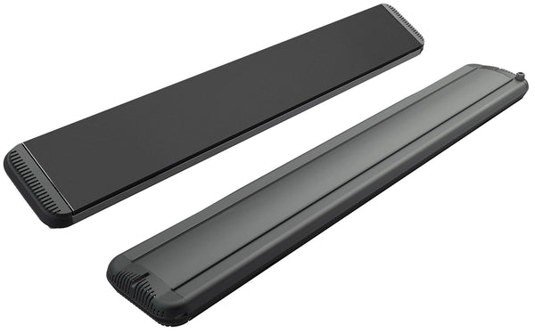 acquista Stufa Elettrica ad Infrarossi 125x20,1x5,8 cm da Soffitto 1800W in Alluminio Moel Hot-Top Nera
