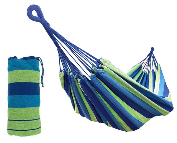 Amaca da Giardino in Cotone 2x1m 120Kg Menzi Blu e Verde online
