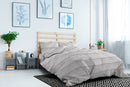 Copripiumino Matrimoniale con Federe Stampato in Puro Cotone Straits Rosa