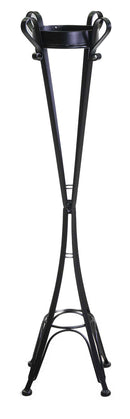 Posacenere da Esterno in Acciaio 34x34H116cm Nero