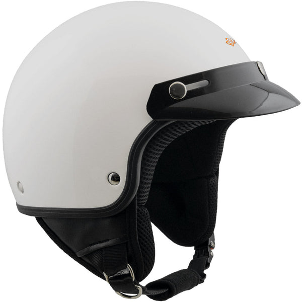 online Casco Demi-Jet per Scooter con Frontino SKA-P 1 FH Smarty Bianco Metal