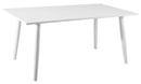 Tavolo da Giardino 160x90x74 cm in Alluminio Vorghini Trapani Bianco