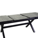 Tavolo Allungabile da Giardino 200/260x100xh75 cm in Alluminio Dover Antracite