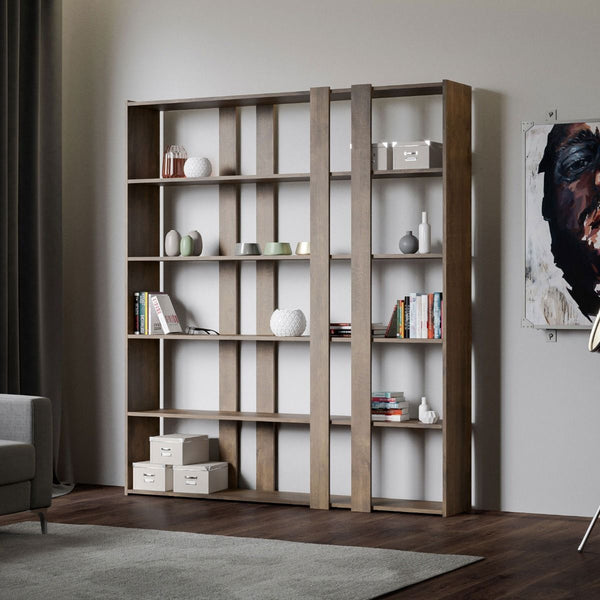 sconto Libreria Moderna 5 Ripiani 178x36x204 cm in nobilitato Marrone