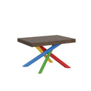 Tavolo Allungabile 120-224x90x77 cm Volantis Noce Telaio 4B 