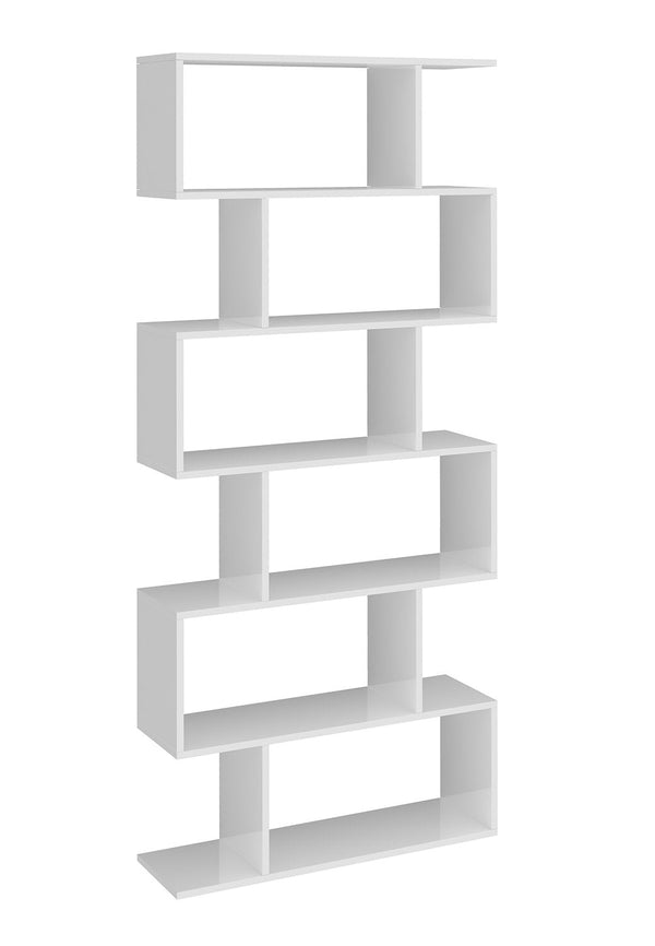 acquista Libreria Moderana 80x24,6x191,8 cm Calli Bianco Lucido