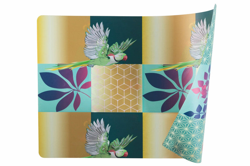 Set 6 Tovagliette Double Face Villa d'Este Home Tivoli Parrot Groove