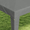 Gazebo da Giardino 3x3 m Pieghevole e Portatile per Feste con Copertura Anti UV Grigio      