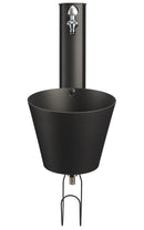 Fontana a Parete da Giardino con doppio Rubinetto Belfer 42/PRS Antracite